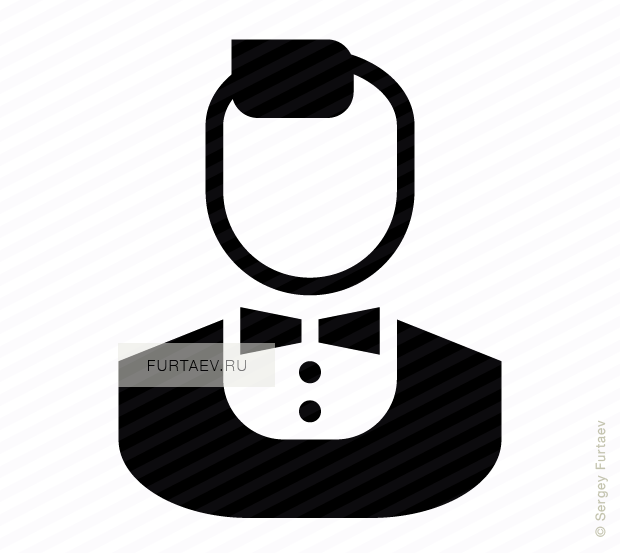 620x553 Stylish Man Vector Icon