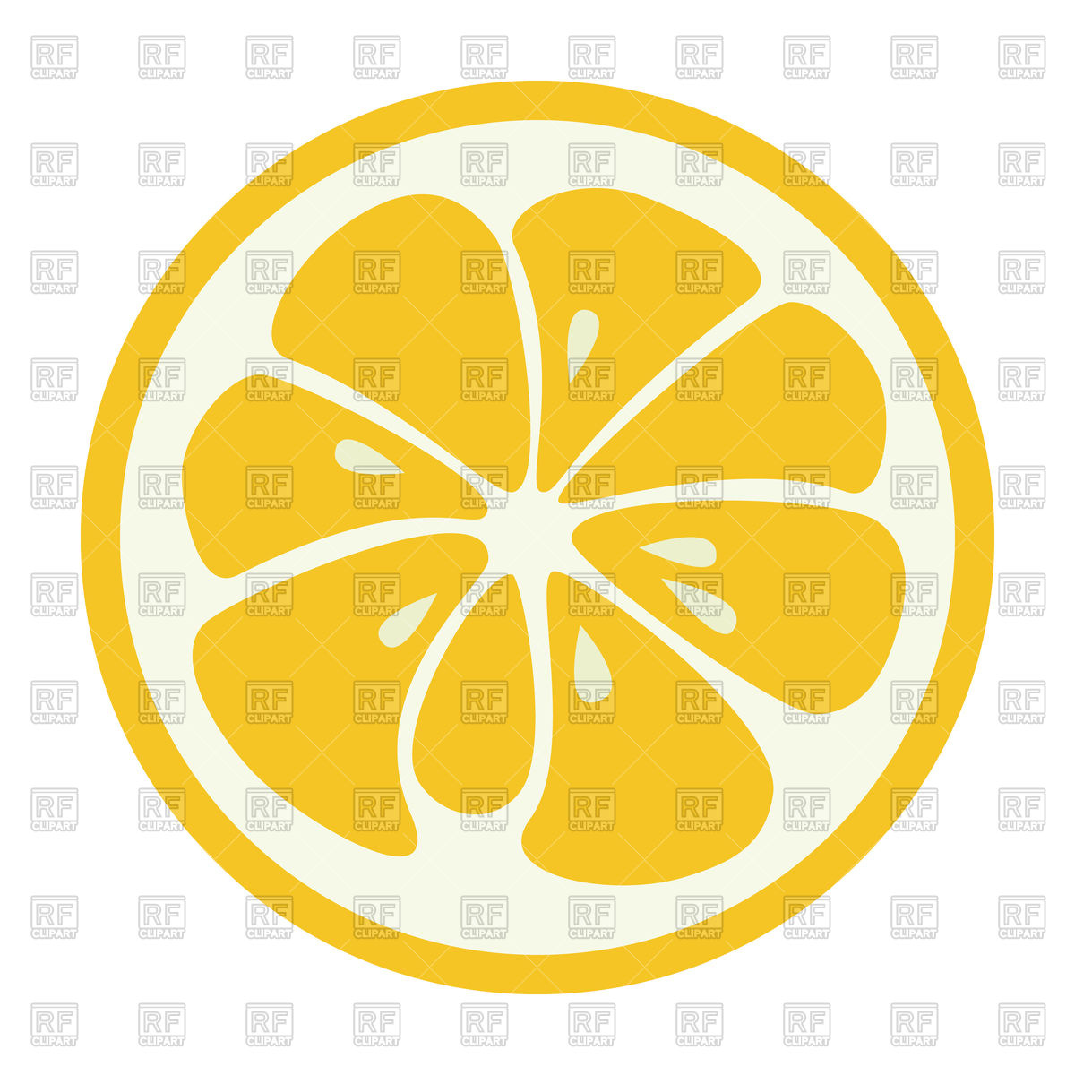 1200x1200 Yellow Lemon Stylish Icon Vector Image Of Food And Beverages