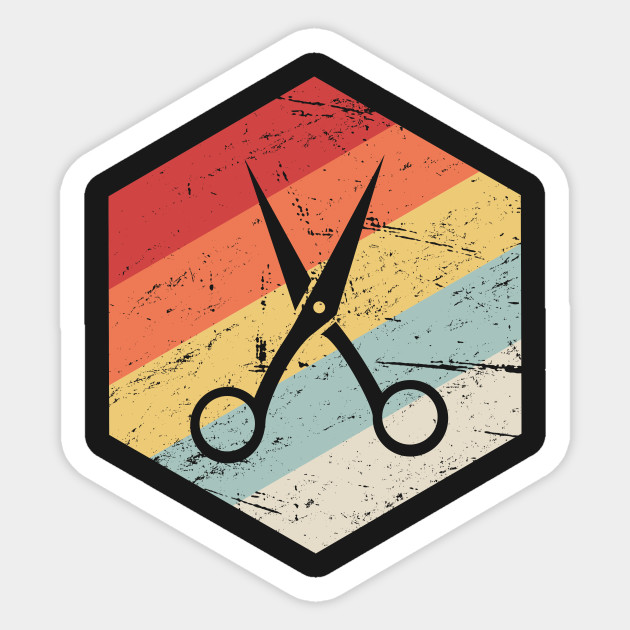 630x630 Retro Vintage Hair Stylist Scissors Icon