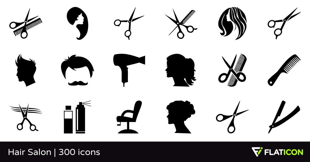 1200x630 Hair Salon Free Icons