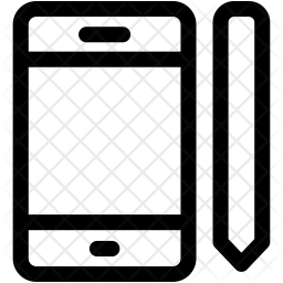 256x256 Stylus Phone Icon Of Line Style