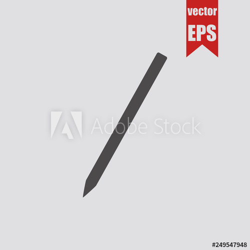 500x500 Stylus Icon Vector Illustration