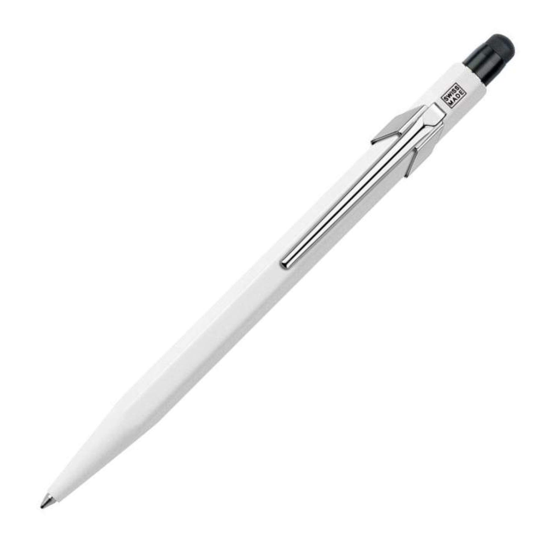 1800x1800 Caran D'ache Genius Icon Ballpoint Pen In White With Stylus