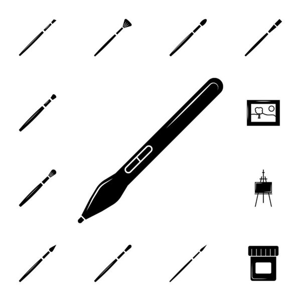 600x600 Graphic Tablet Stylus Icon Set Of Elements Art Tools Icons