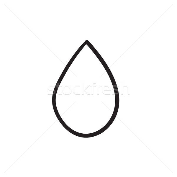 600x600 Water Drop Sketch Icon Vector Illustration Andrei Krauchuk