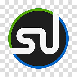 256x256 Circular Icon Set, Stumbleupon, White, Blue, And Green Su Icon