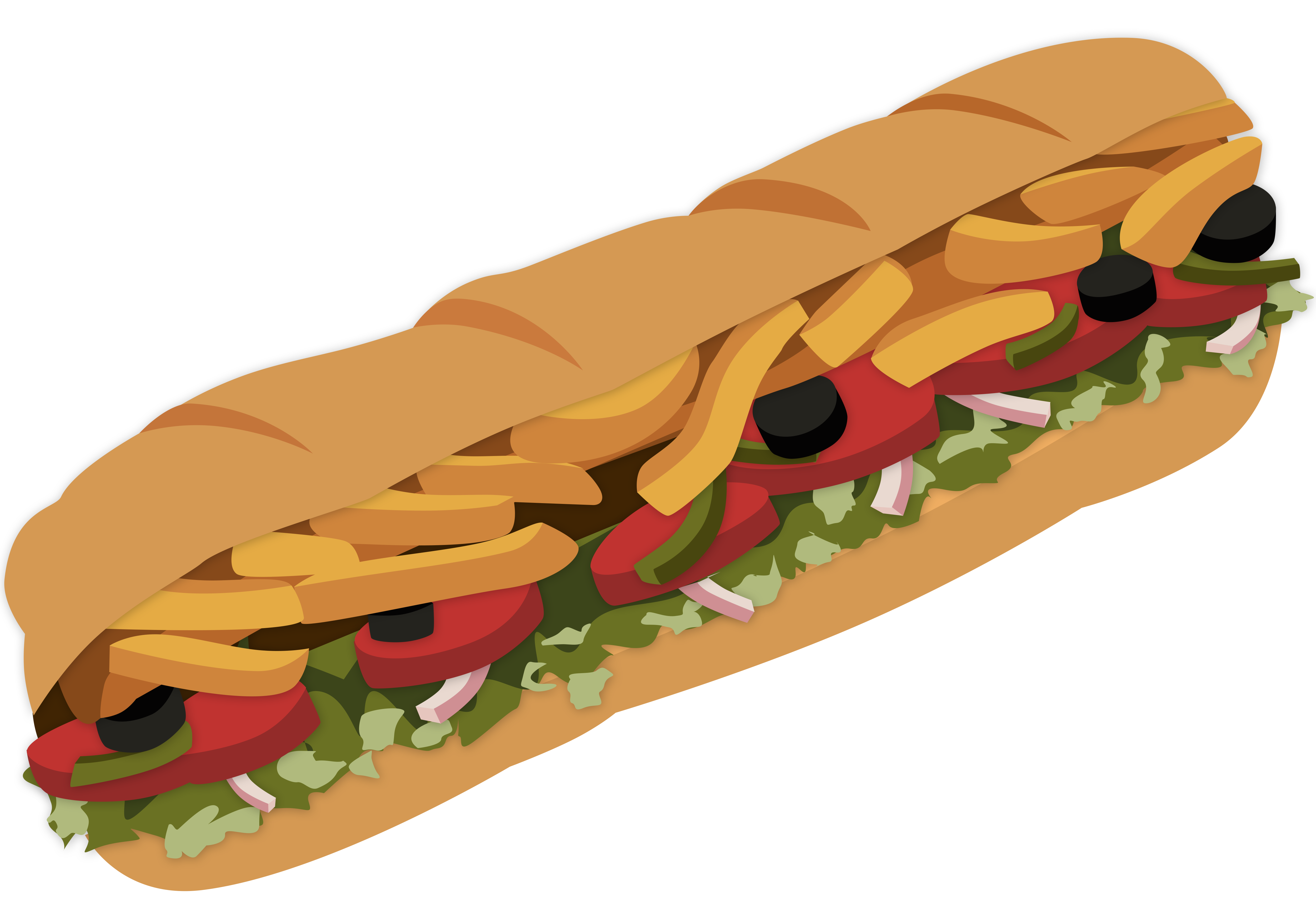 5000x3481 Sub Sandwich Icon