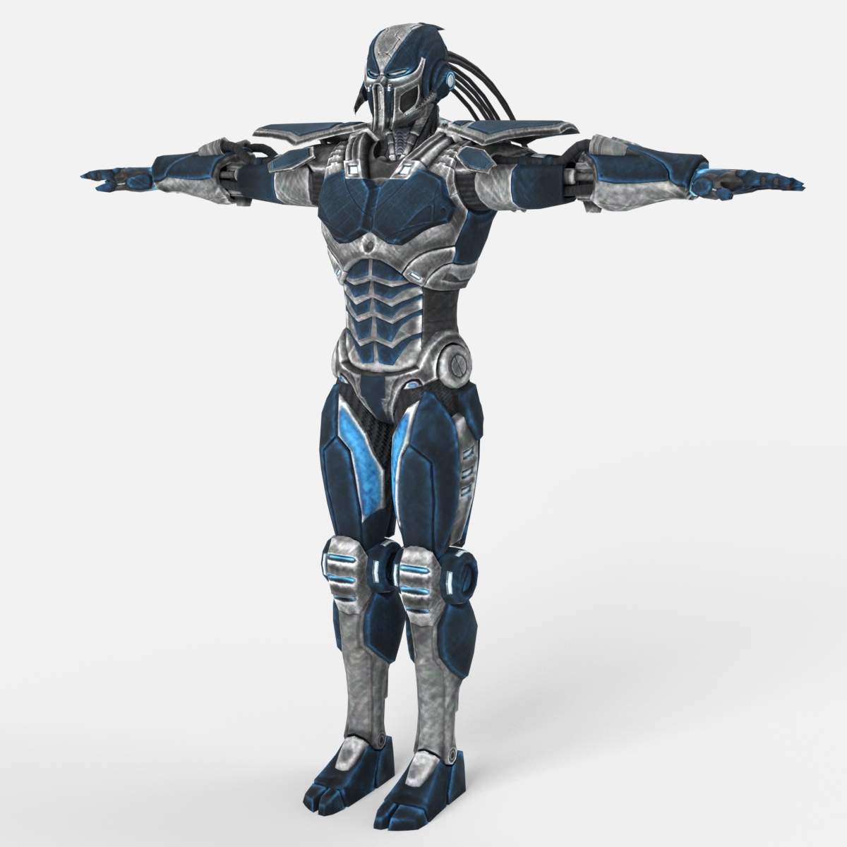 1200x1200 Sub Zero Cyber From Mortal Kombat Free Model
