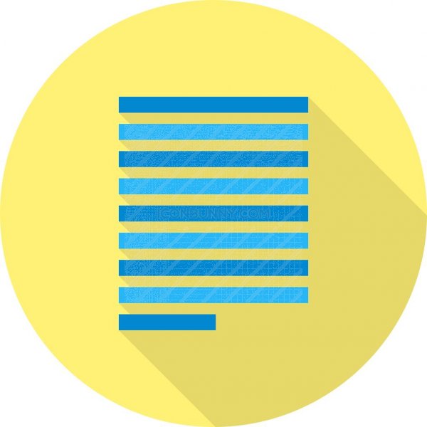 600x600 Subject Flat Shadowed Icon