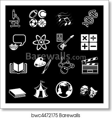 362x382 Subject Icons, Art Print Barewalls Posters Prints