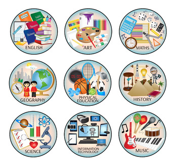 350x326 Education Subject Icons