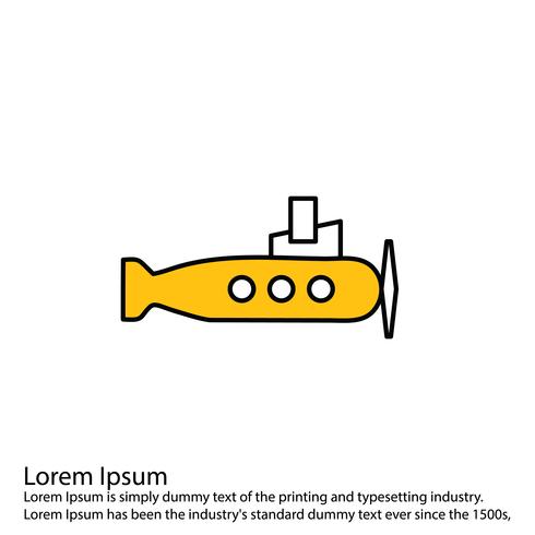 490x490 Vector Submarine Icon