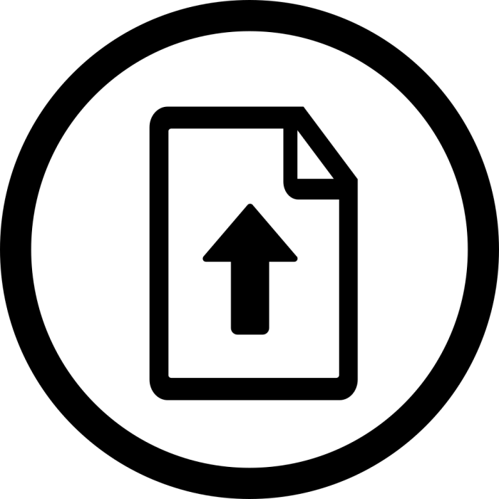 700x700 Submit Icon Png Black Vector, Clipart