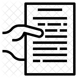 256x256 Submit Document Icon Of Line Style