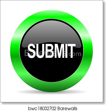 362x382 Submit Icon, Art Print Barewalls Posters Prints