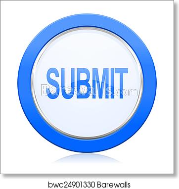 362x382 Submit Icon Art Print Barewalls Posters Prints