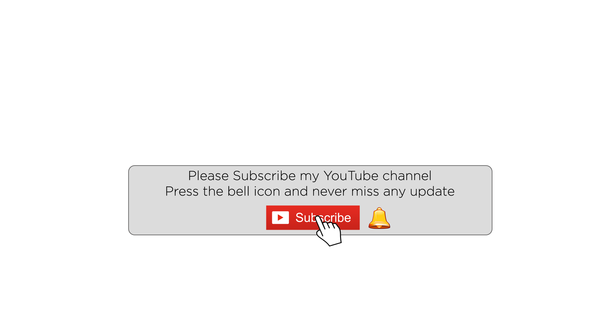 1920x1080 Youtube Subscribe Button And Bell Icon Free
