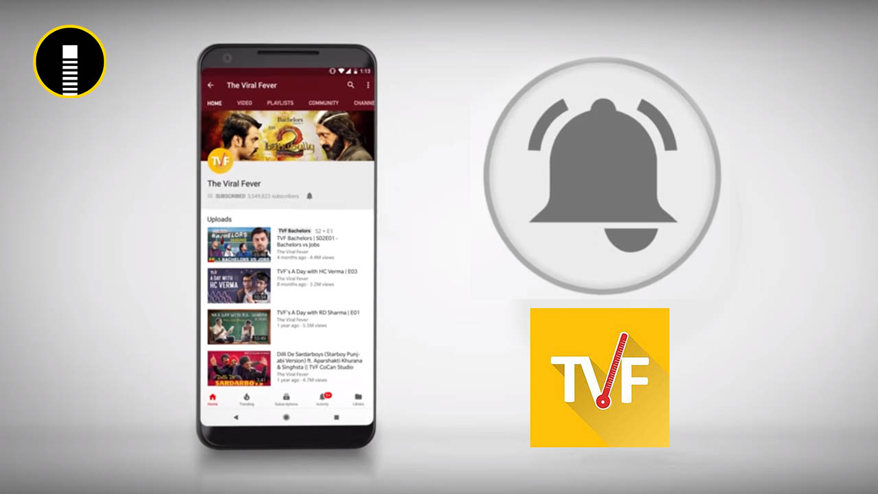 1280x720 Youtube Channel Subscribe Bell Icon Intro Video Like Tvf