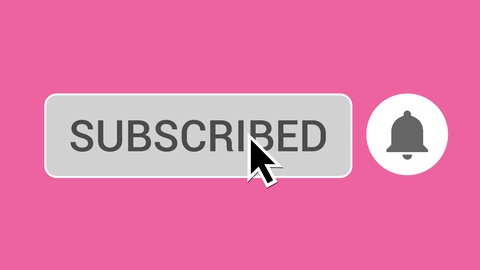 480x270 Video Mouse Clicking Subscribe Button And Bell Notification