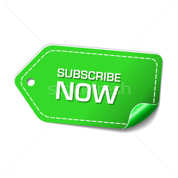 600x600 Subscribe Now Green Vector Icon Design Vector Illustration