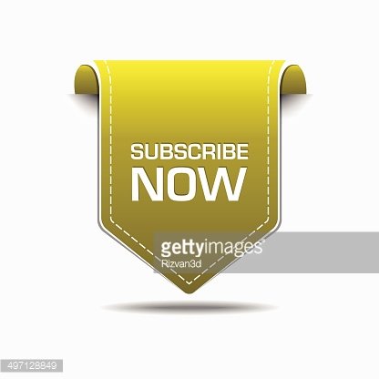 416x416 Subscribe Now Yellow Label Vector Icon Set Premium Clipart