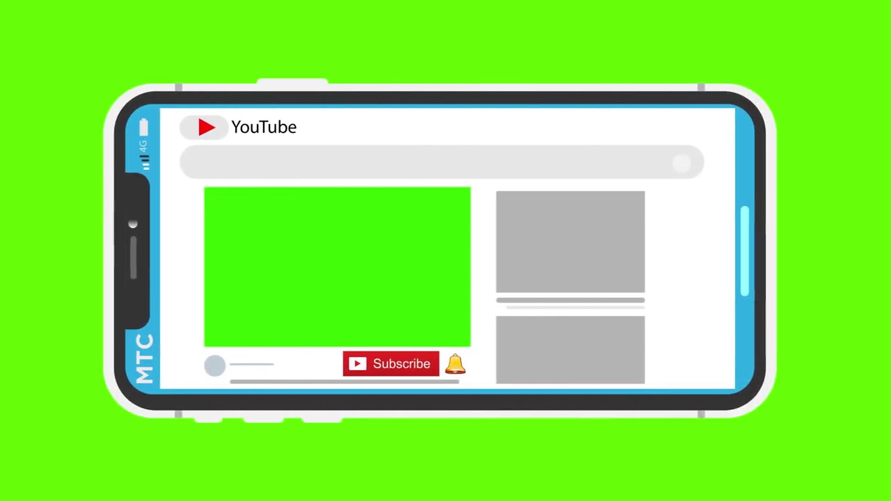 1280x720 Green Screen Subscribers Icon