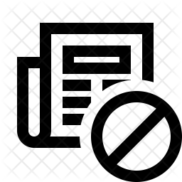 256x256 Cancel Subscription Icon Of Line Style