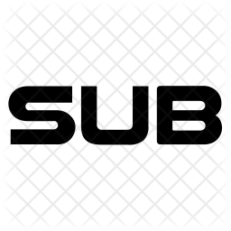 256x256 Subtitle Icon Of Glyph Style