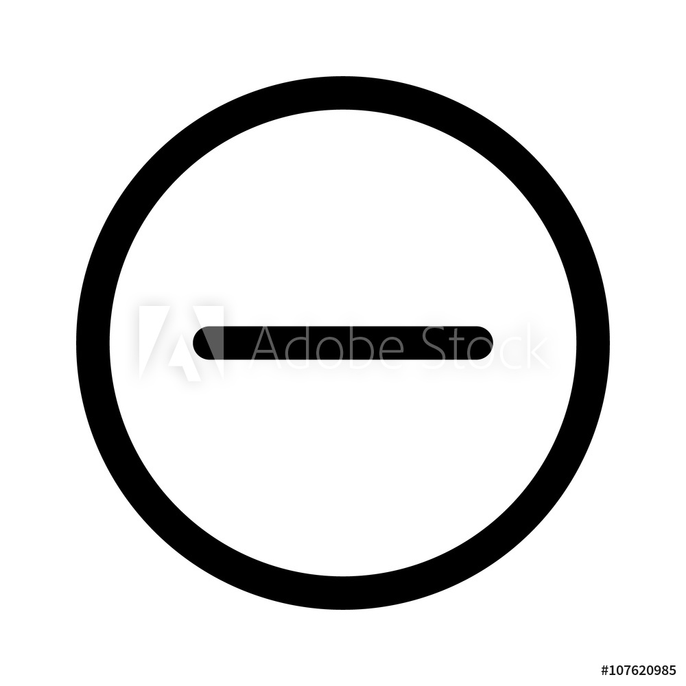 1000x1000 Photo Art Print Minus, Subtract And Remove Line Art Icon