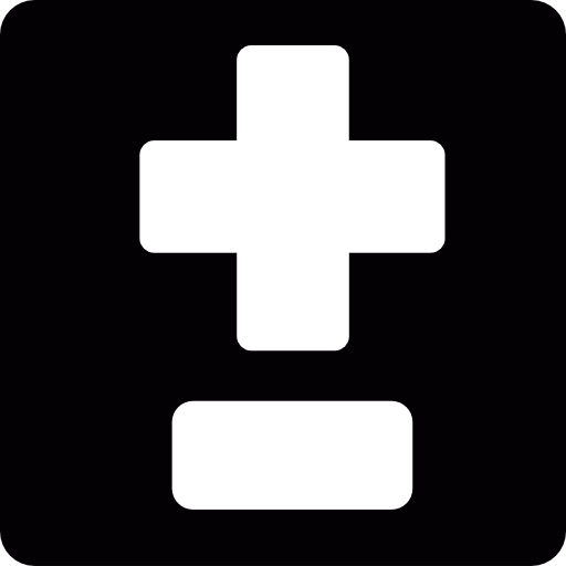 512x512 Add And Subtract Symbols