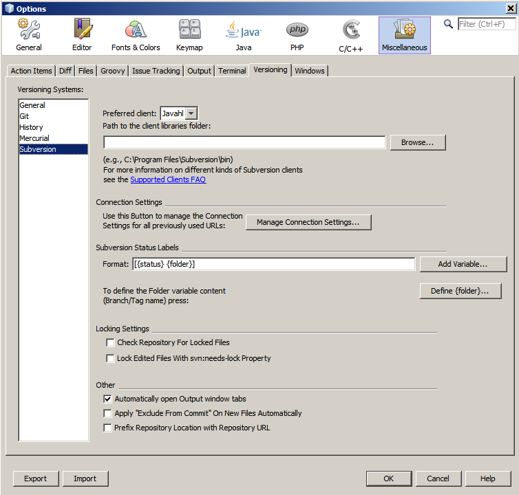 754x720 Using Subversion Support In Netbeans Ide