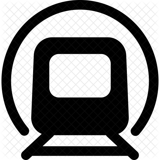 512x512 Subway Icon Of Glyph Style