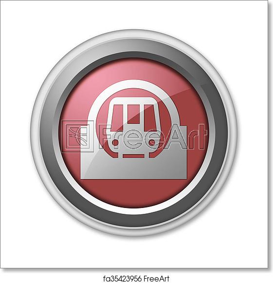 561x581 Free Art Print Of Icon, Button, Pictogram Subway Icon, Button