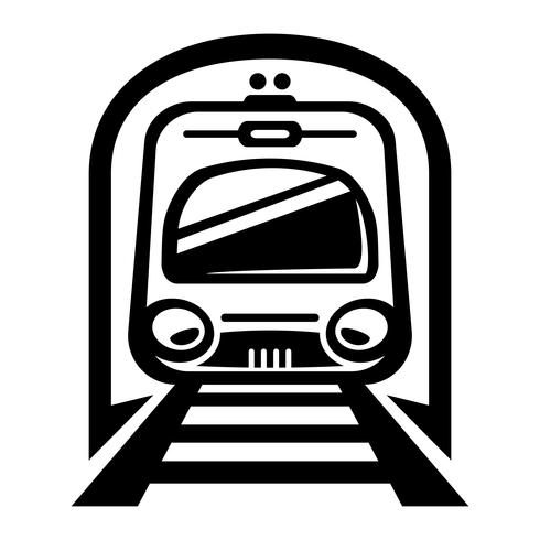 490x490 Subway Train Light Rail Car Vector Icon