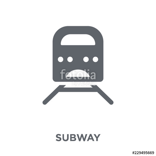 500x500 Subway Icon From Collection Stock Image And Royalty Free Vector