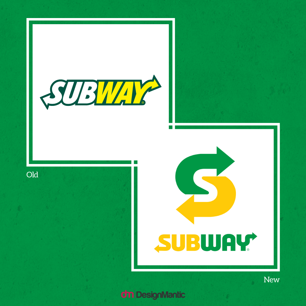 1000x1000 Subway's Logo Got A Facelift Designmantic The Design Shop