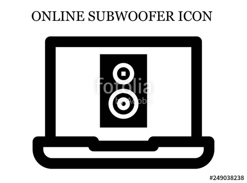 Online Subwoofer Icon Stock Image And Royalty Free Vector 500x370 Online Subwoofer Icon Stock Image And Royalty Free Vector
