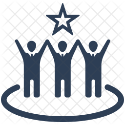 256x256 Team Success Icon Of Glyph Style