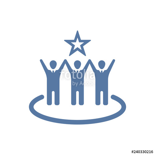 500x500 Business Team Success Icon Stock Image And Royalty Free Vector