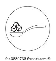 180x195 Free Art Print Of Sugar Cubes Icon Freeart