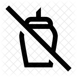 256x256 No Sugar Icon Of Line Style