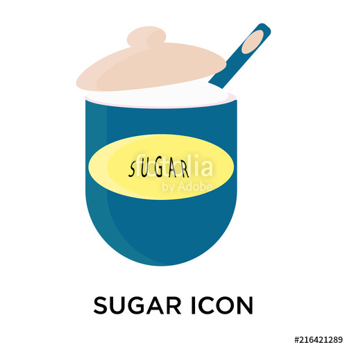 500x500 Sugar Icon Isolated On White Background Modern And Editable Sugar