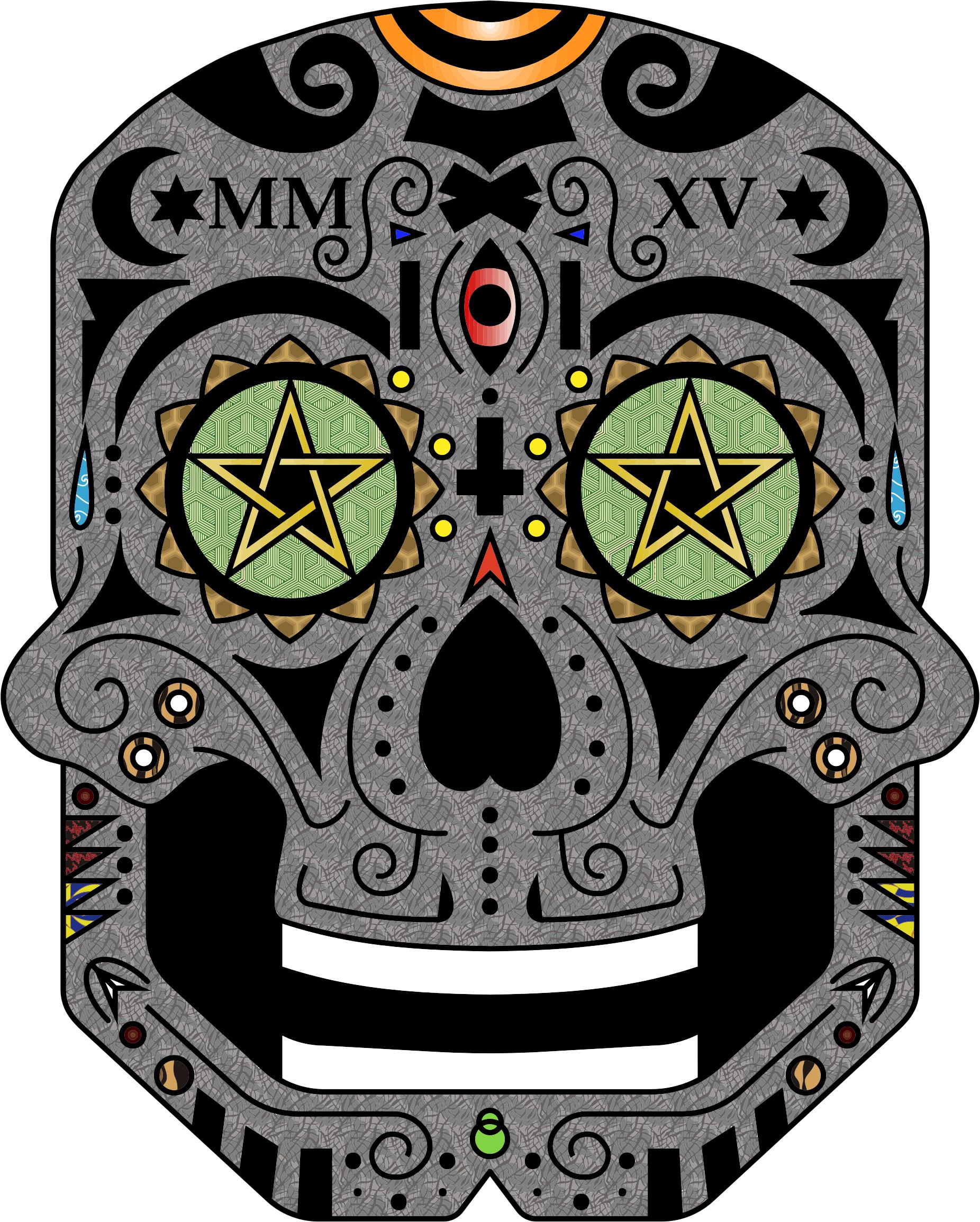 Ornate Sugar Skull Icons Png 1852x2310 Ornate Sugar Skull Icons Png