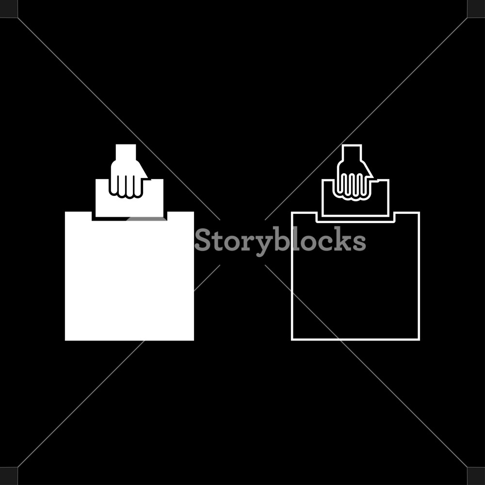 1000x1000 Hand Puts A Blank In A Box For Suggestion The Voter Throws
