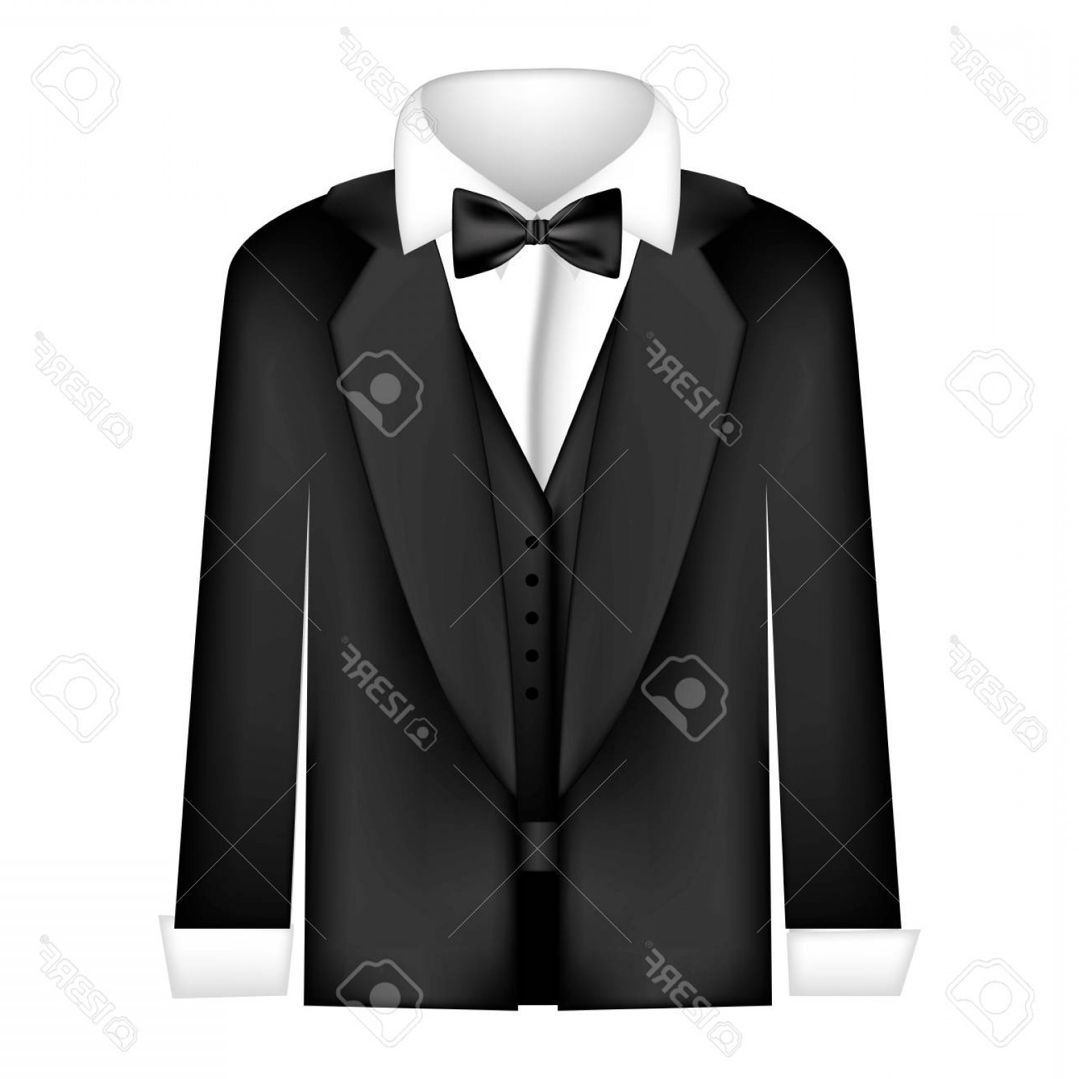 Photostock Vector Sticker Shirt With Bow Tie And Coat Icon Vector 1560x1560 Photostock Vector Sticker Shirt With Bow Tie And Coat Icon Vector
