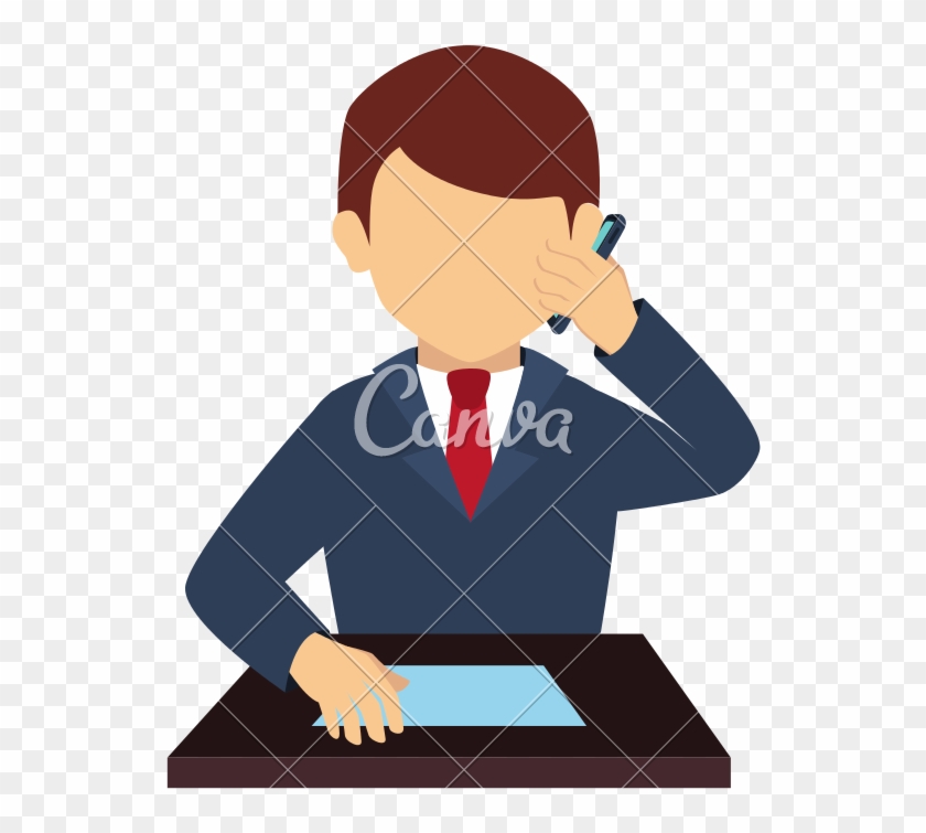 Man Phone Front Suit Tie Business Icon 840x755 Man Phone Front Suit Tie Business Icon