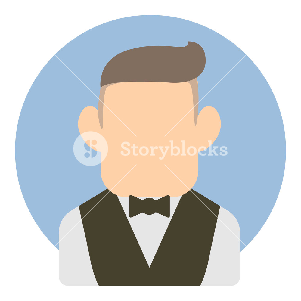 1000x1000 Avatar Man In Suit Icon Flat Illustration Of Avatar Man In Suit