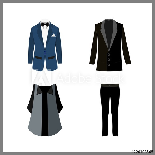 500x500 Suit Icon Blue Costume And Trousers Vector Icons In Suit Set Use
