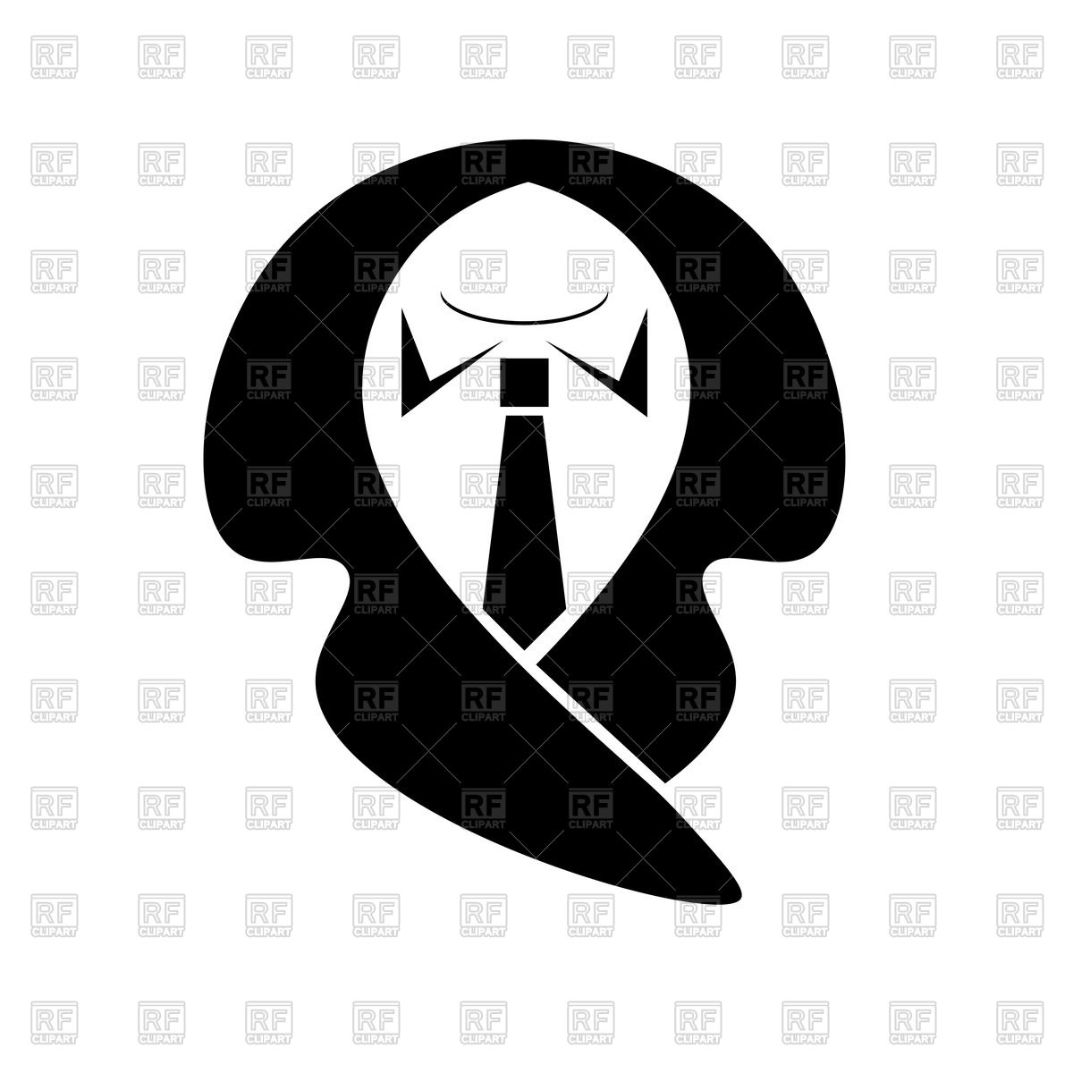 1200x1200 Business Suit Icon Vector Image Of Signs, Symbols, Maps