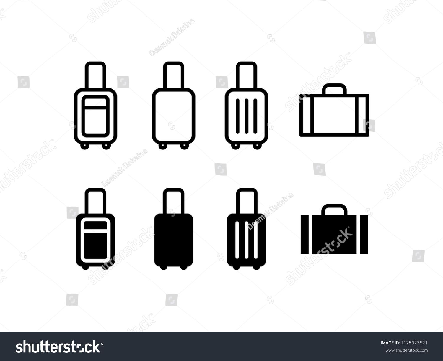 1500x1225 Suitcase Icon Set Travel, Suitcase, Luggage, Bag, Tourist